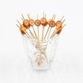 Decorative Fruit Skewers Bamboo Bar Cocktail Wooden Party Picks